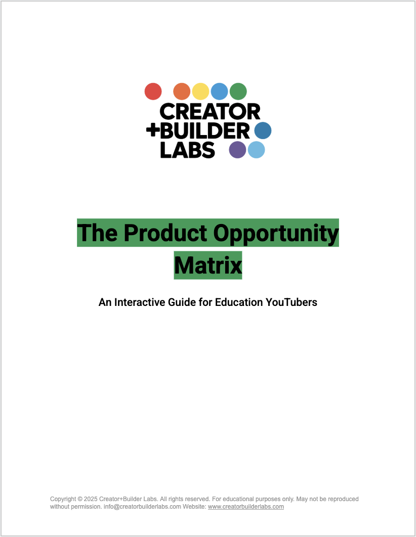 The Product Opportunity Matrix